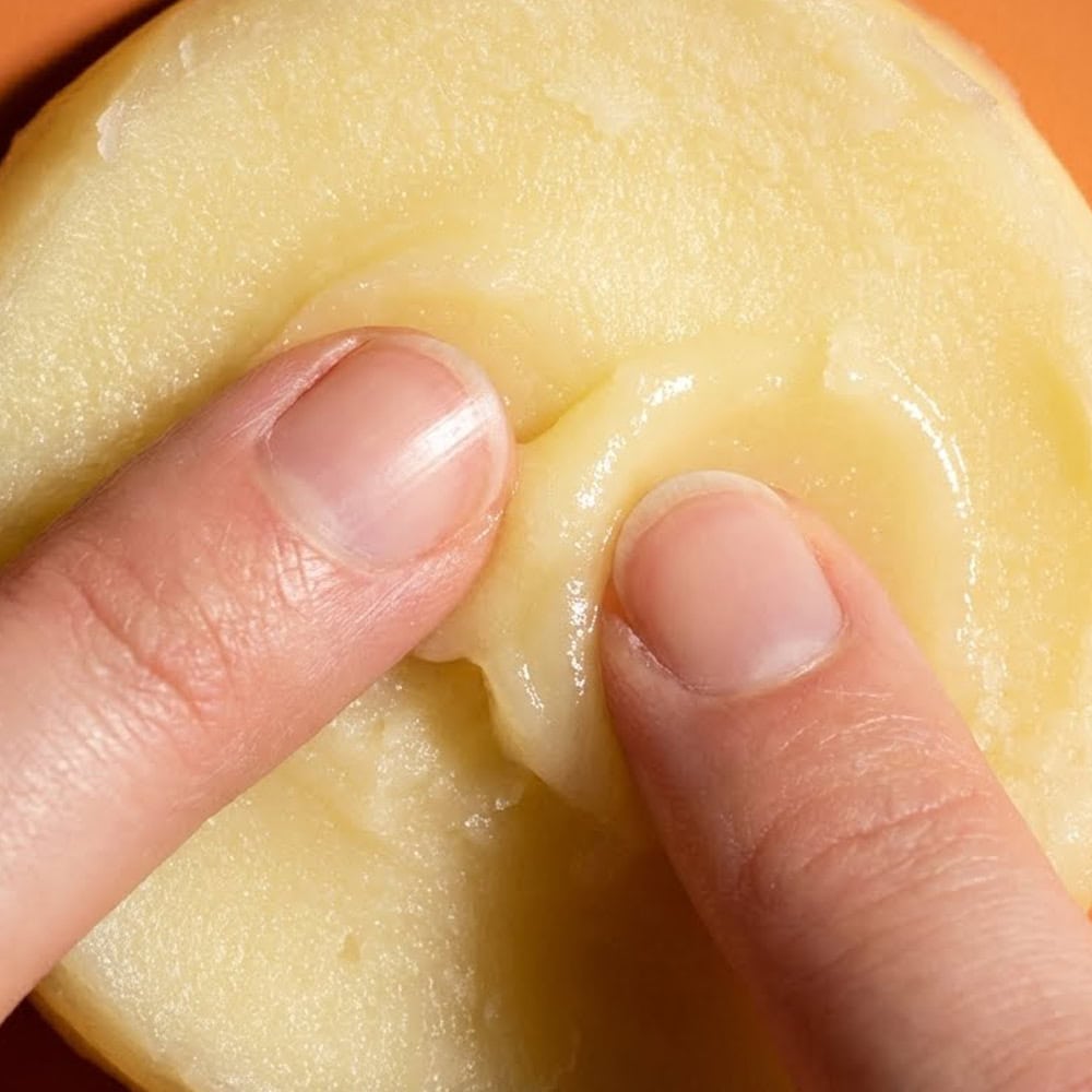 two fingers pressing on Maum Balm